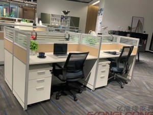 2 4 6 8-miestna kancelárska kabína vlastný rozmer farebný modulárny kancelársky nábytok OP-4145