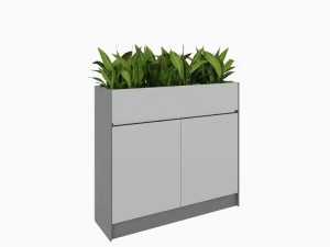 картотечный шкаф с ящиком для растений деревянный картотечный шкаф FC-1015