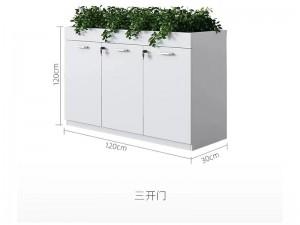 ормар за картотеке са кутијом за биљке Дрвени ормар за датотеке ФЦ-1015