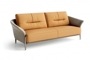 Custom Color Modern Leisure PU Leather Executive Office Sofa for CEO