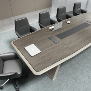 Multi-Fonksiyonel Office Furniture Civîna Modern MDF Table Ofîsa Konferansê