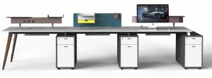 Alacsony árú európai stílusú, modern megjelenésű és általánosan használható multibútorgarnitúra nyitott munkaterületű irodai íróasztalok