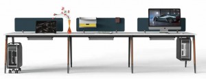 Lege priis Europeeske styl moderne uterlik en algemien gebrûk multi meubel sets iepen wurkromte kantoar desks