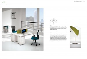 Globální řada 6 osob Open Concept Office Workstation
