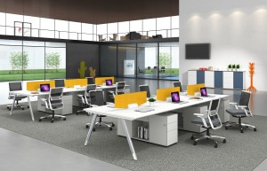 Серія офісних столів модульної робочої станції відкритого плану
