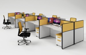 Cubículos de estación de trabajo para oficiales de Open Plan Furniture