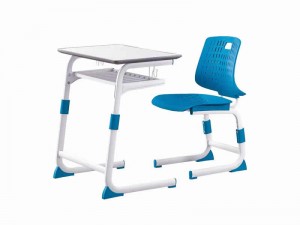 kid study table and chair custom color school furniture ST-6368
