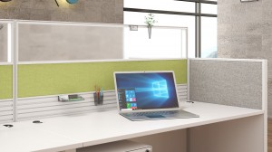 Pusat Panggilan Tersuai Meja Perabot Moden Meja Aluminium Kayu Kaca Pembahagian Komputer Stesen Kerja Kubikel Pejabat