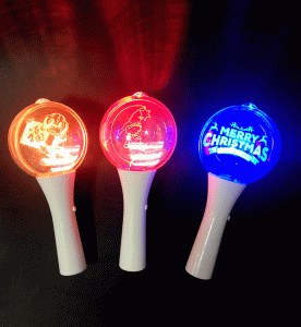 ដំបងពន្លឺ LED ការប្រគុំតន្ត្រីផ្ទាល់ខ្លួនសម្រាប់ជប់លៀង Kpop Cheering Ball DIY Light Stick