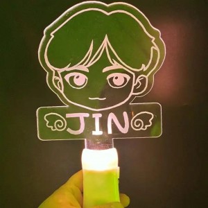 Mukautettu akryyli Kpop Light Stick Concert idolin virallinen valotikku