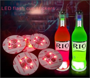 Customized Led Bottle Coaster Light Up bottle obice