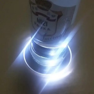 Led Coasters for Drink Light Up Acrylic Bottle Coaster