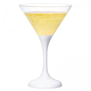 ציוד למסיבות LED Light Up Martini Food Grade PS משקפי פלסטיק