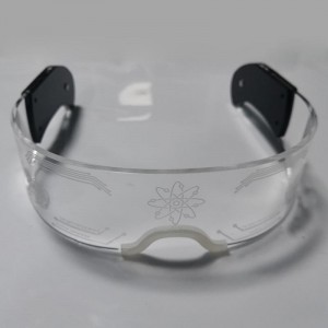 Kacamata Custom Led Luminous Lampu Kaca kanggo Pesta