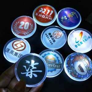 Custom Led Pin Badge Acrylic Flashing Light Up badge