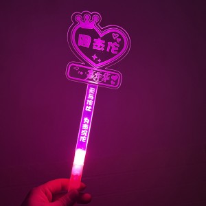 Oanpaste Acryl Light Stick foar Kpop Concert