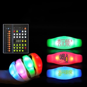 Customized led Glowing bracelet Wristband for Party
