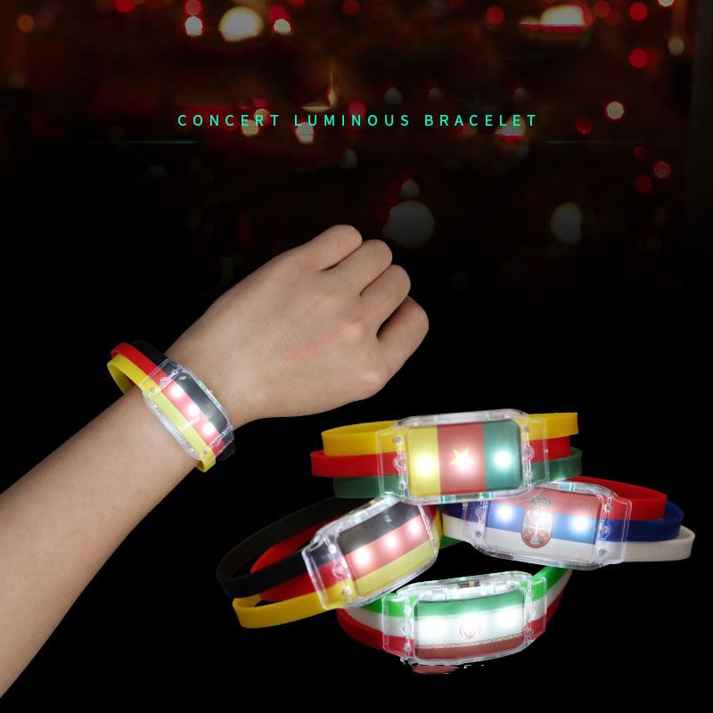 OEM Logo Led Glowing Wrist band Bracelet for Concert Featured Image