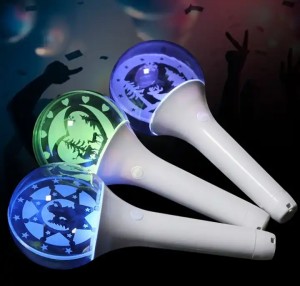 OEM Factory Acrylic Diy Kpop Light Stick Glowing Led Stick With Customized Logo
