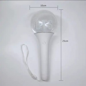 OEM Factory Akrilna Diy Kpop Light Stick, svetleča LED palica s prilagojenim logotipom