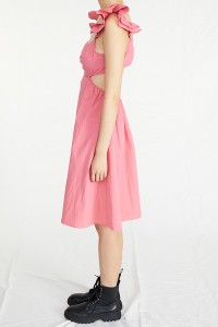 Online Exporter Women′ S Cami Top Elegant Cut-out Waist Slip Dress