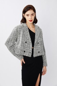 Classic Suit Coat Combined With Chanel Style and  Elegant Fabric