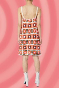 Stylish Summer Water-soluble Lace Knit Crochet Casual Slip Dress Women