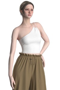 OEM Manufacturer 2023 Fashion Breathable Women’s Knit Custom Color 100% Cotton Camisole Tank Top