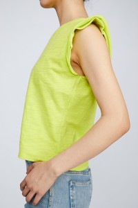 Cotton T Shirt Spring and Summer Cap Sleeve Y2K Crew Neck Women Top
