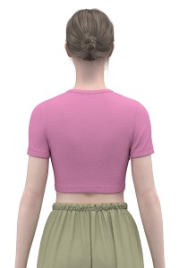 Sexy y2k Girls Modern Basic Crop Top Women Essential Tight T Shirt