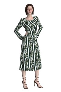 Elegant Casual Long Sleeve Hollow Out Bodycon Ladies Sheath Dress