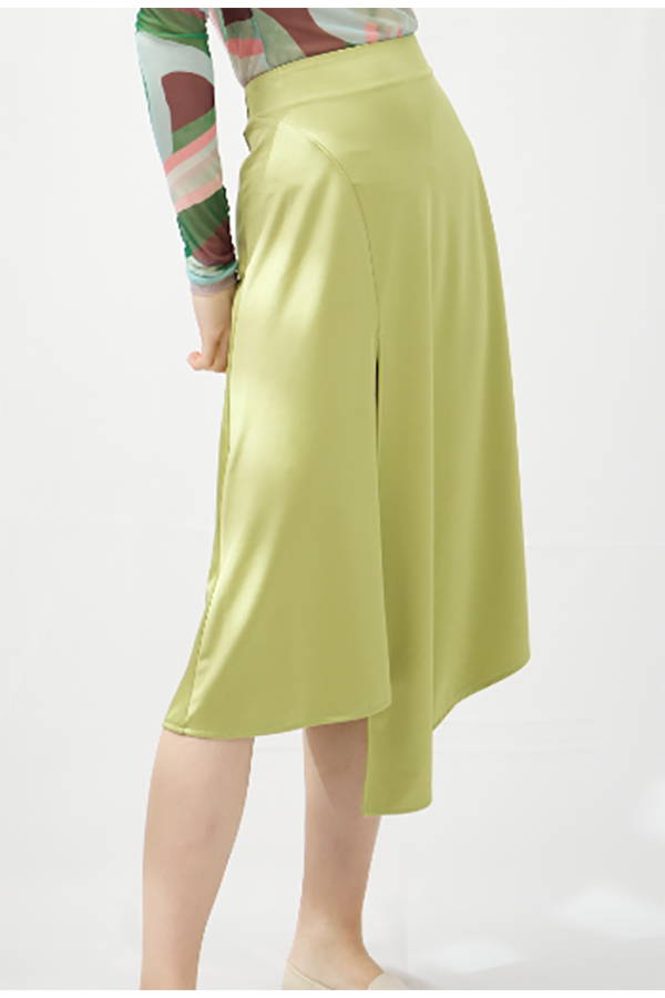 China wholesale Mini Skirts Manufacturers –  Asymmetry High Waist Wrap Midi Bodycon Skirt – TAIFENG