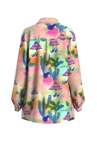 Fashion Summer Beach Suit Floral Blouse Short Match 2 Pieces Set Woman