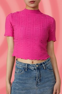 High Quality for Sexy Hot Sale 2023 Women Crop Top T-Shirt Short Sleeve Crop Tops