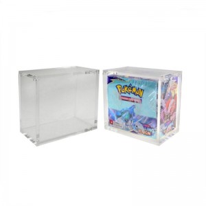 Custom Acrylic Booster Box Clear Lucite Magnetic Box
