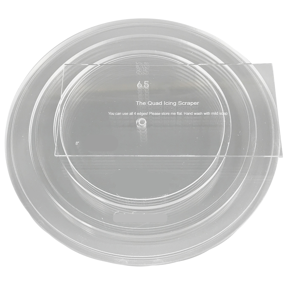 Multi Sizes Clear Lucite Cake Stand Round Acrylic Cake Disk Basic Kit Featured Image