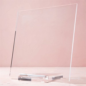 custom Transparent Office building Organization hotel wedding Clear Dry Erase Acrylic Memo Tablet Base for dining room