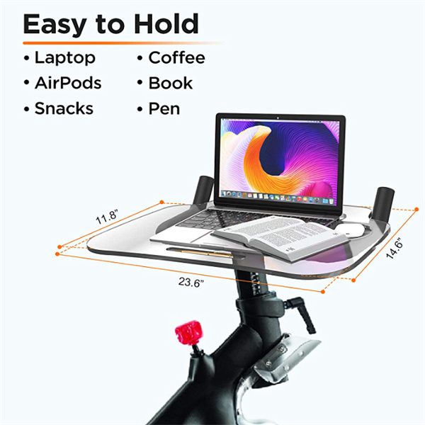 Low MOQ for Foldable Acrylic Storage Box - Exercise Workstation Tablet Phone Book Cycle Spinning Peloton Work Ride Desk Clear Acrylic laptop car Tray for Peloton Bike – Sky Creation