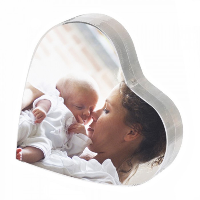 Heart Shaped Acrylic Photo Frame Family Present Acrylic Magnetic Picture Frame Featured Image