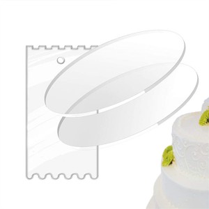 custom wholesale rectangle plastic thick coloured drum white mdf square rounds Clear Acrylic Cake Boards Bases Display with logo