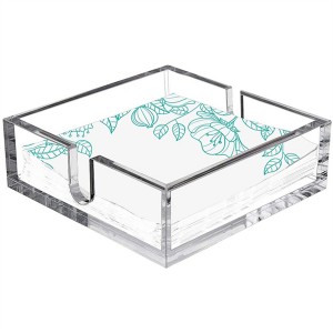 Tabletop Freestanding Perspex Tissue Dispenser Clear Acrylic Napkin Holders For Table