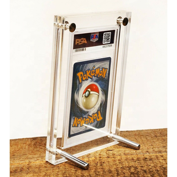 Top Quality frame – 1x Card Slab Grading Frame Acrylic PSA Card Holder Countertop Charizard Pokemon Card Display Lucite – Sky Creation