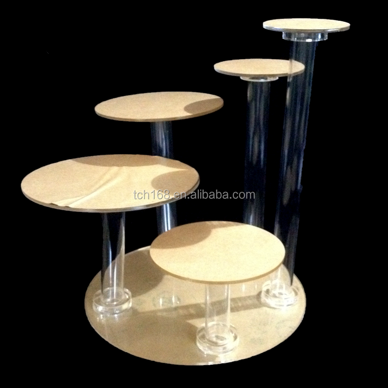 Custom Multilayer Acrylic Cupcake Display for Birthday Wedding Party, Wholesale Cake Display Stand