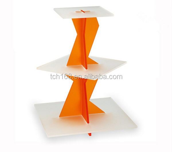 Custom Multilayer Acrylic Cupcake Display for Birthday Wedding Party, Wholesale Cake Display Stand