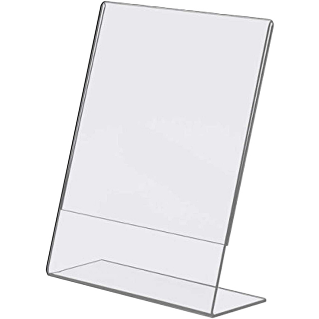 China Supplier Acrylic A4 Sign Holder Supplier - A6 Portrait D-Sided Acrylic Sign Holder T Type and L Type Menu Poster  Business Card Holder – Sky Creation