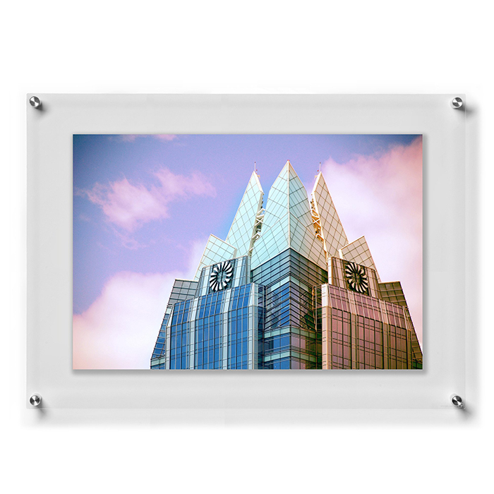 Acrylic A4 Wall Mounted Photo Frame Plexiglass Wall Hanging Acrylic Frame