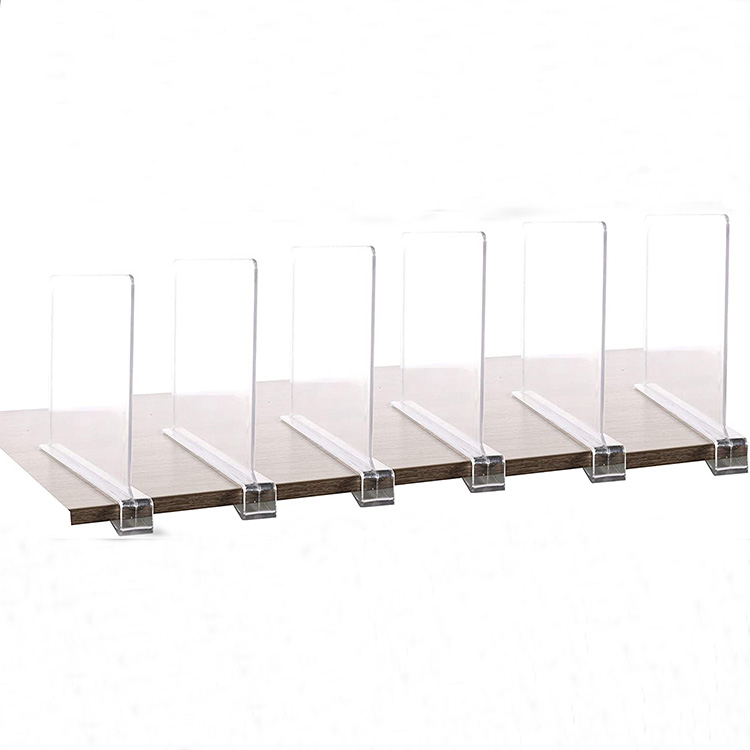 Reliable Supplier Acrylic Plinths Display Stand - Clear Acrylic Shelf Dividers Closets Shelf Closet Separator for Wood Closet – Sky Creation