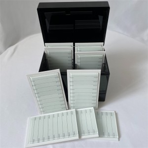 Extension plastic box tweezer eyelashes strips tray storage case Tile display stand rack clear acrylic eyelash organizer holder