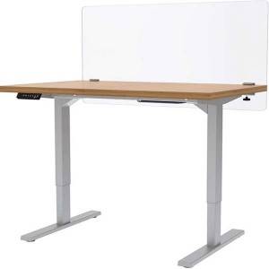 Privacy Partition Frosted Acrylic Clamp-on Desk Divider Privacy Desk Mounted Cubicle Panel