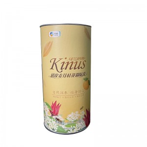 Li-Biodegradable Food Grade Tea Canister Paper Tube Round Cans bakeng sa Pakete ea Mokotla oa Tee